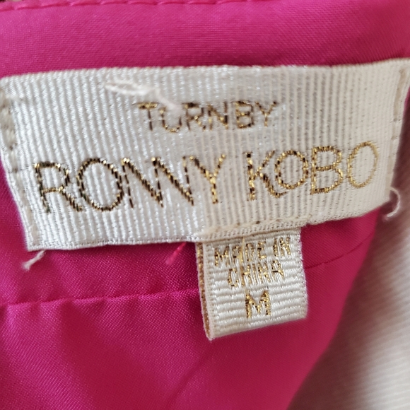 Ronny Kobo Linsay Pink Sparkle Sequins Cocktail Mini Dress Women's Size Medium - Picture 10 of 11